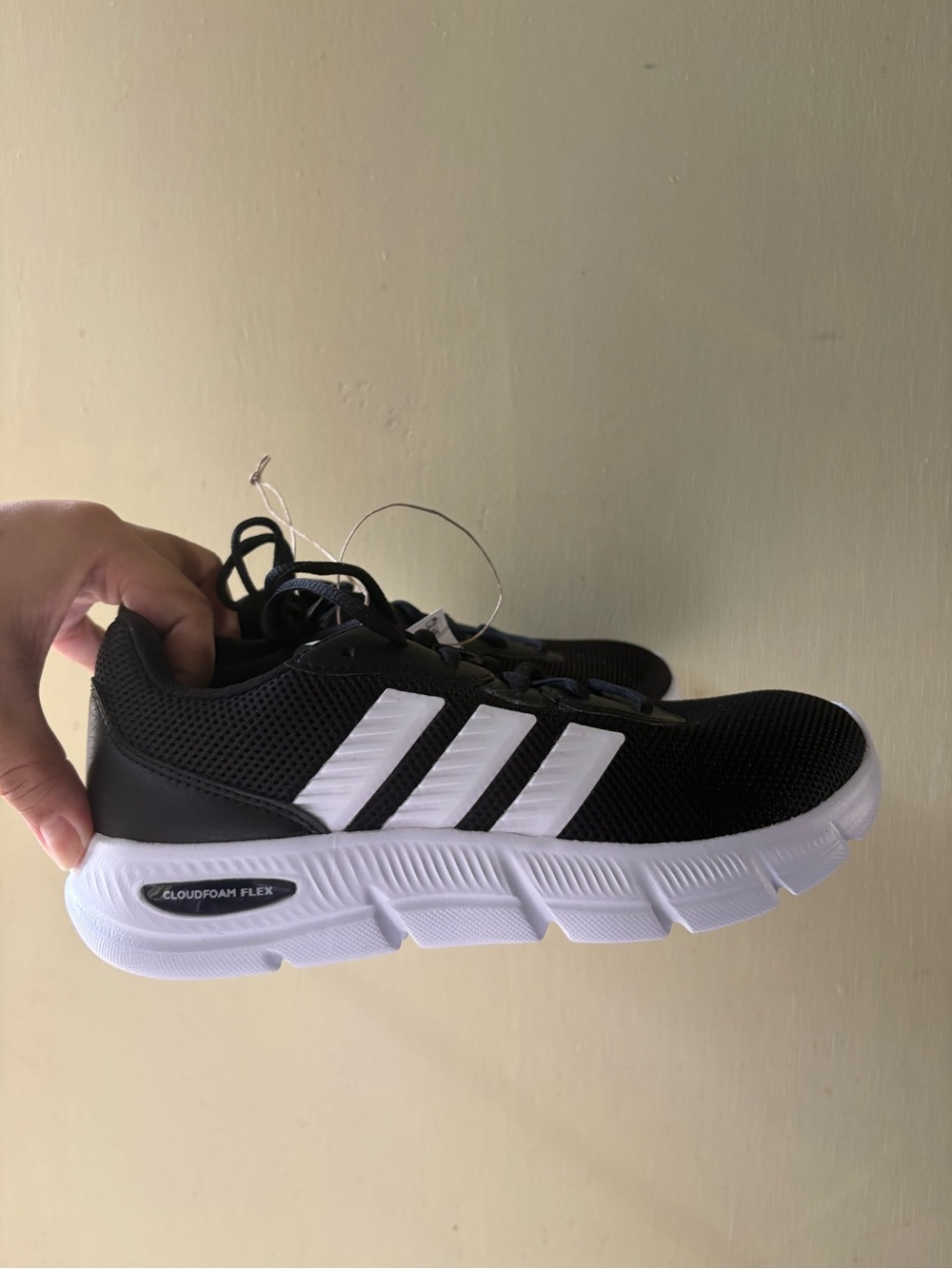 adidas Men’s Black and White Athletic Running Shoes